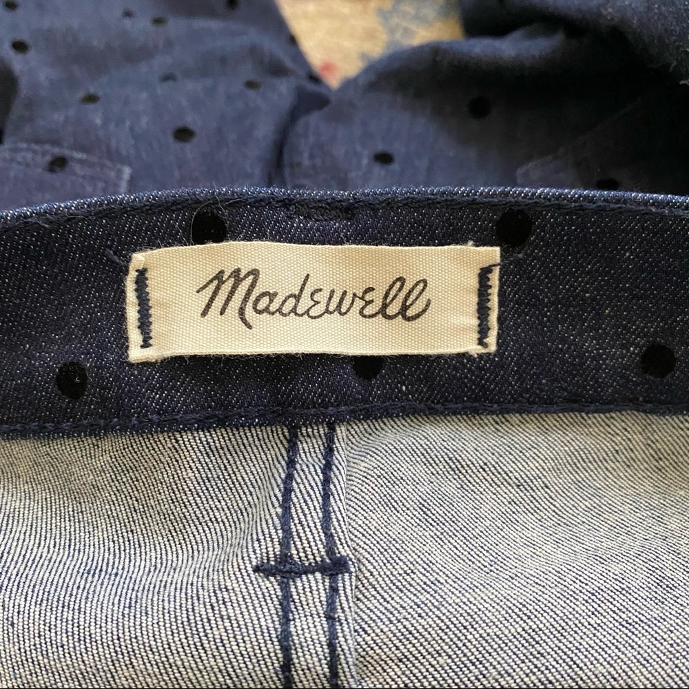 Madewell 9" High Rise Skinny Jeans Flocked Polka Dots Edition 27 - Picture 5 of 6